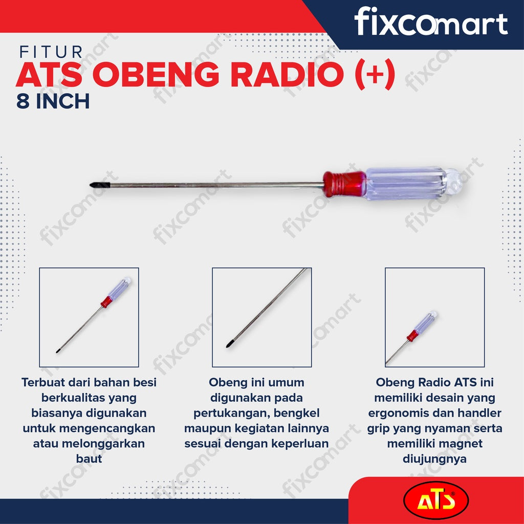 ATS Obeng Radio Transparan (+)
