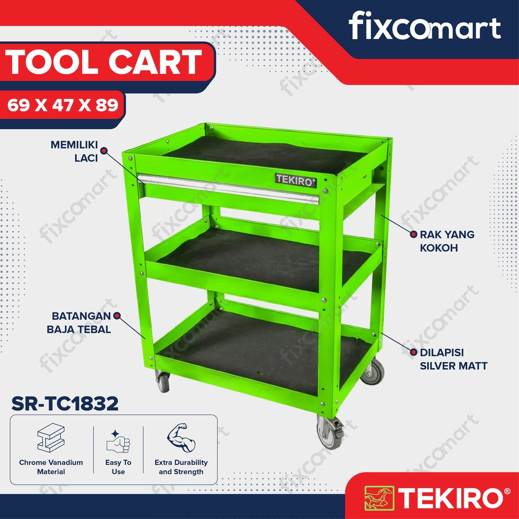 Tekiro Tool Cart (Hiijau)