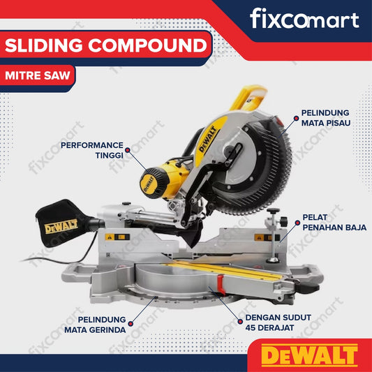 DEWALT Sliding Compound Mitre Saw DW708-GB
