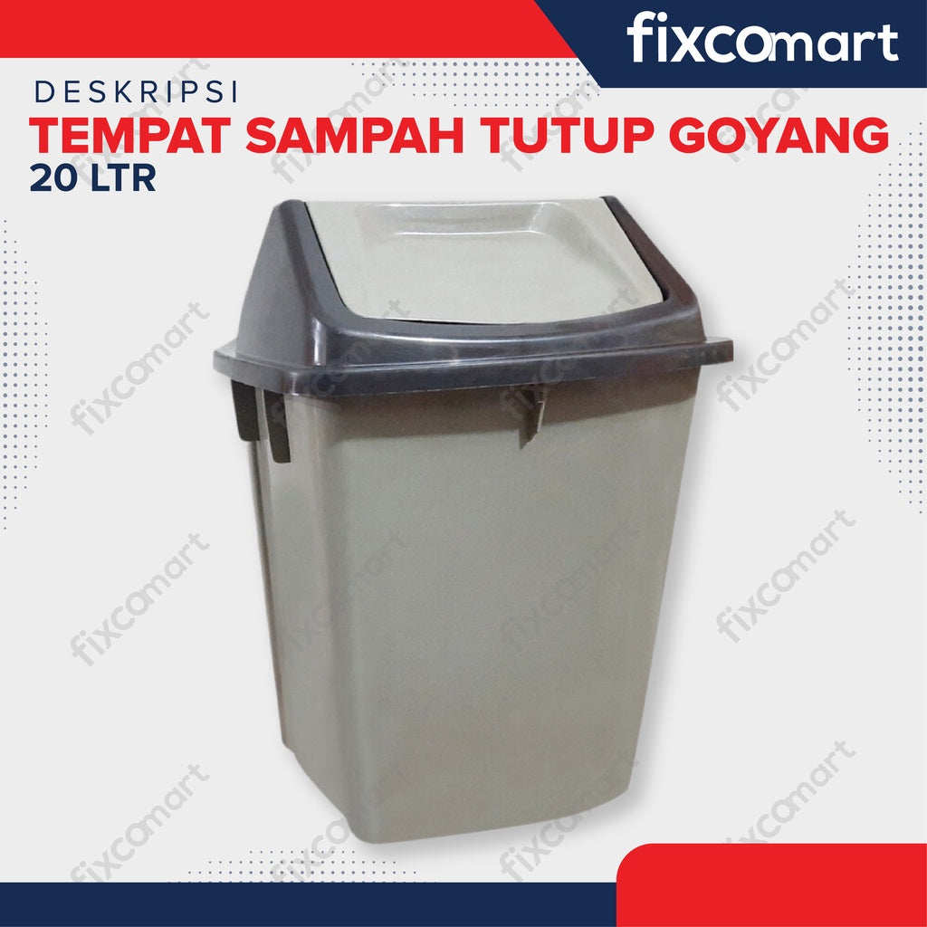 Tempat Sampah Tutup Goyang 20 Ltr