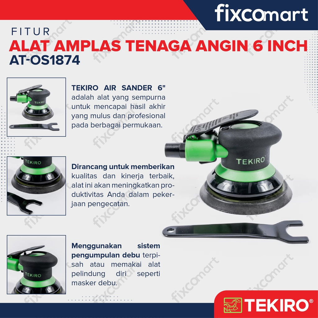 TEKIRO Air Sander 6" - Amplas Tenaga Angin
