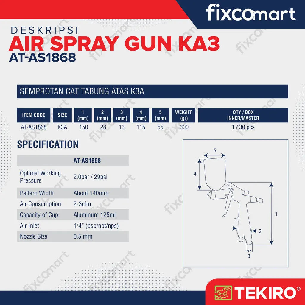 Tekiro SEMPROTAN CAT K3A FIXCOMART