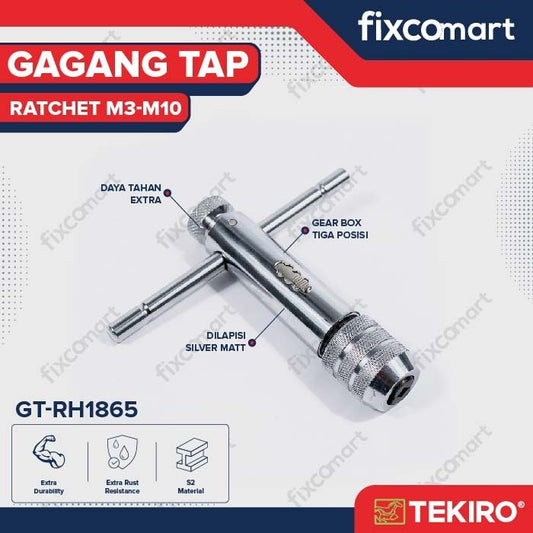 TEKIRO Handle Tap Ratchet M3-M10 - GAGANG TAP RATCHET M3-M10