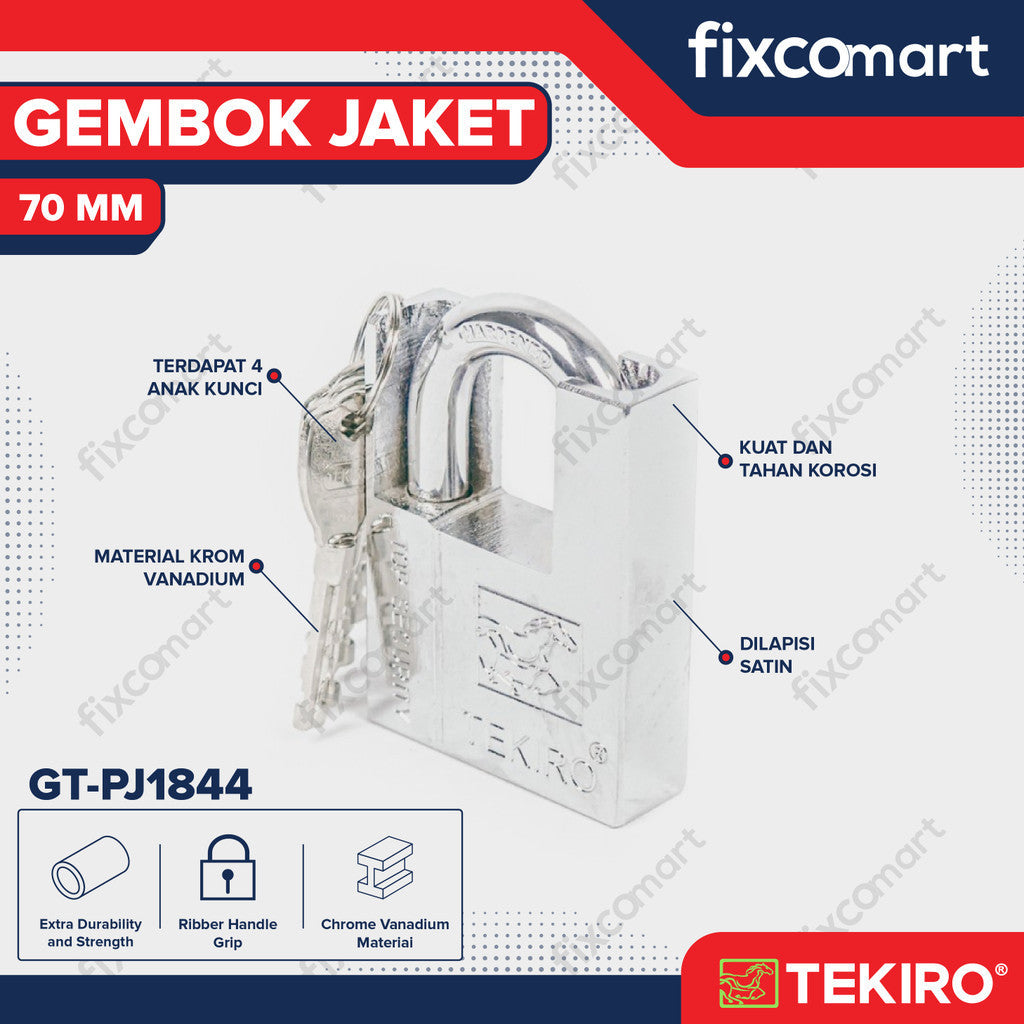 TEKIRO GEMBOK JAKET 70 MM - PADLOCK JACKET