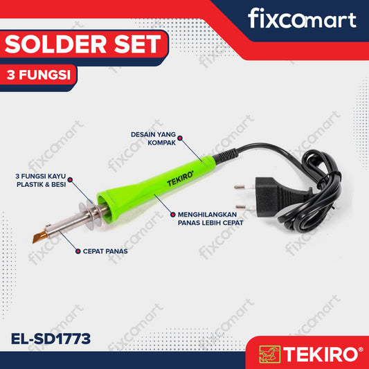 TEKIRO SOLDER SET 3 FUNGSI 30 WATT -  SOLDERING SET