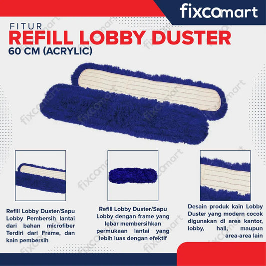 Refill Lobby Duster 60 cm Acrylic - Kain Pembersih Debu 60 CM FIXCOMART