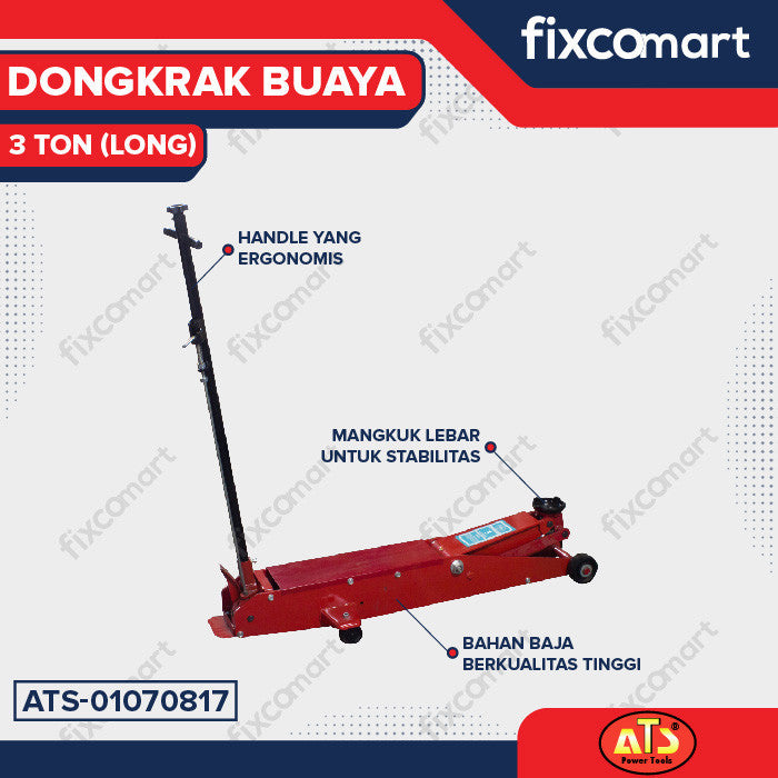 DONGKRAK BUAYA PANJANG ATS 3 TON - DONGKRAK MOBIL