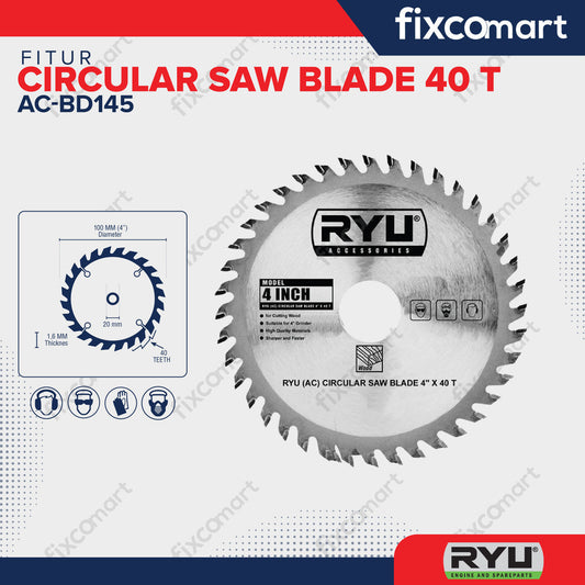 RYU MULTI CUTTER 4" X 40 T MATA POTONG ALUMINIUM DAN KAYU