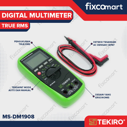 TEKIRO DIGITAL MULTIMETER TRUE RMS / MULTITESTER DIGITAL