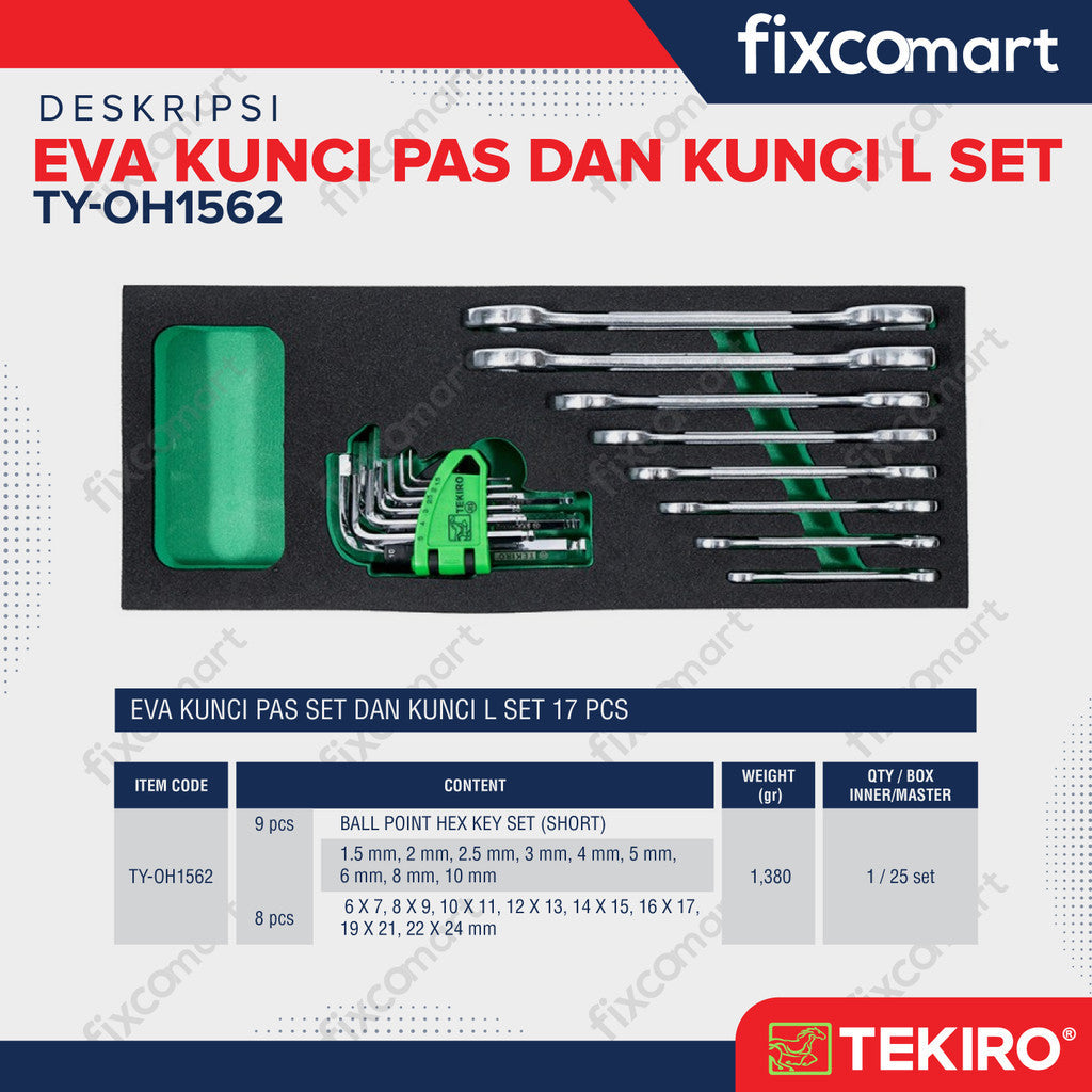 TEKIRO EVA KUNCI PAS DAN L SET - KUNCI PAS DAN KUNCI L SET