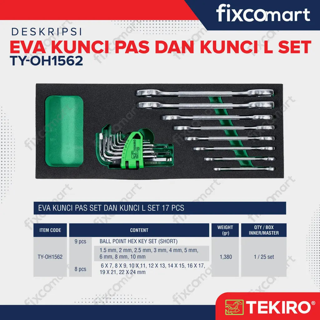 TEKIRO EVA KUNCI PAS DAN L SET - KUNCI PAS DAN KUNCI L SET FIXCOMART