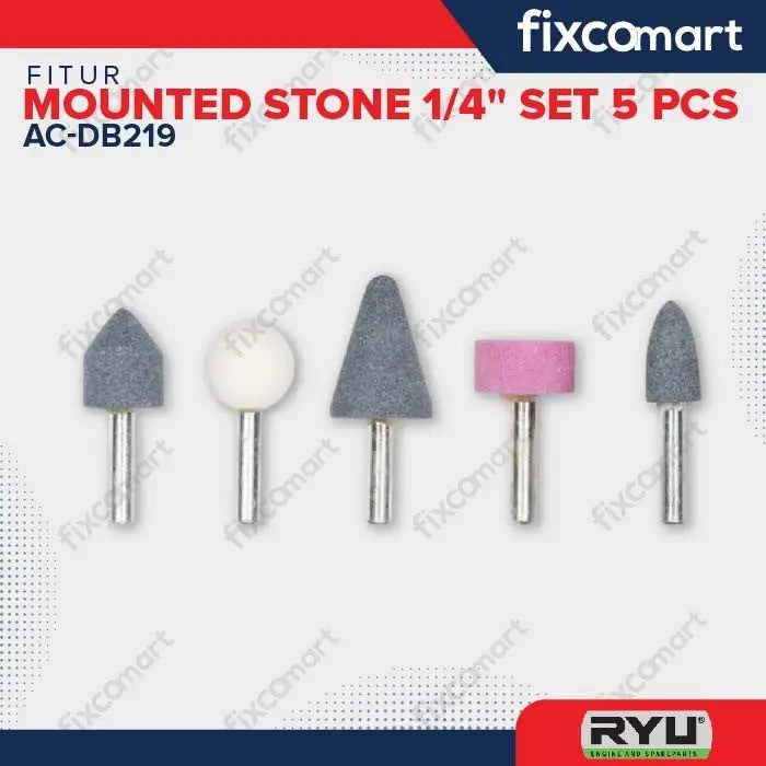 RYU MOUNTED STONE 1/4" SET 5 PCS - MATA TUNER FIXCOMART