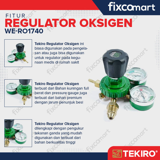 TEKIRO Regulator las oksigen - Welding Regulator Oxygen