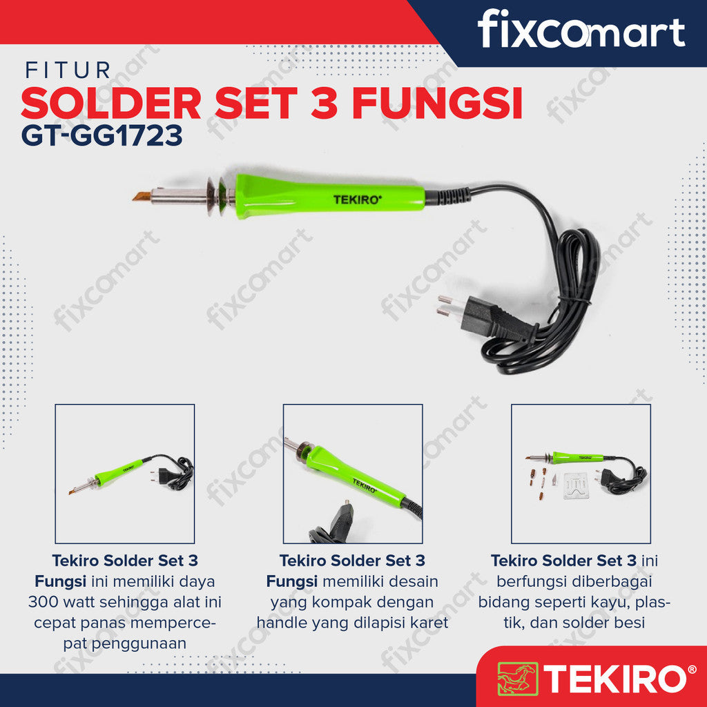 TEKIRO SOLDER SET 3 FUNGSI 30 WATT - SOLDERING SET