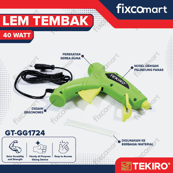 TEKIRO LEM TEMBAK 40 WATT - GLUE GUN - PERKAKAS