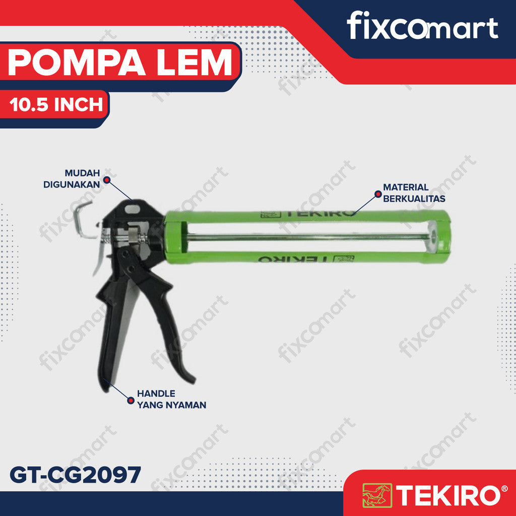 TEKIRO TEMBAKAN LEM KACA 10,5"