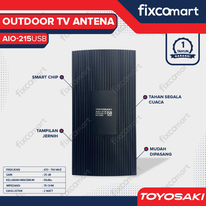 TOYOSAKI OUTDOOR TV ANTENNA AIO-215