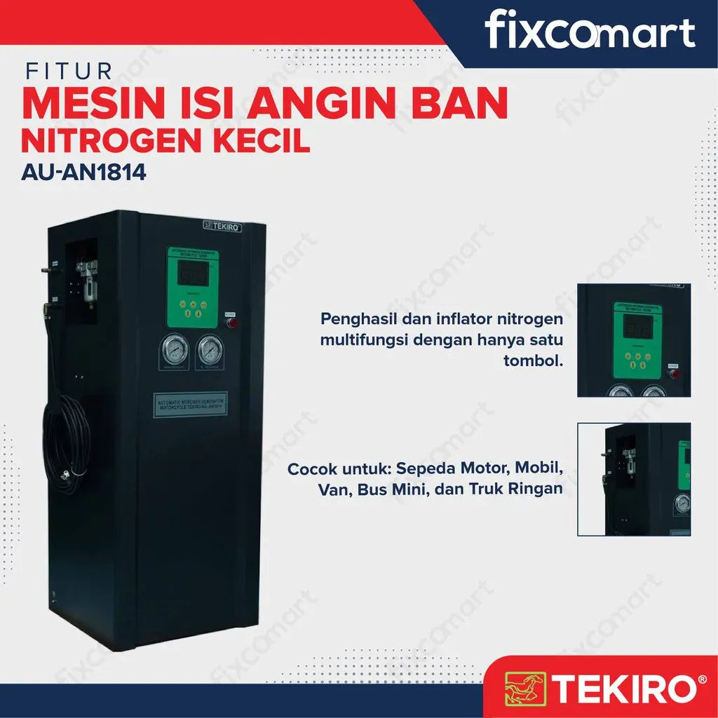 Tekiro Mesin Pengisi Angin Nitrogen Kecil - Mesin Nitrogen Kecil Nitrogen Machine Mesin Pengisi Angin kendaraan FIXCOMART