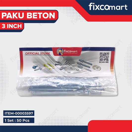 Paket Paku Beton / Paku Tembok Camel 3 inch (50 Pcs)
