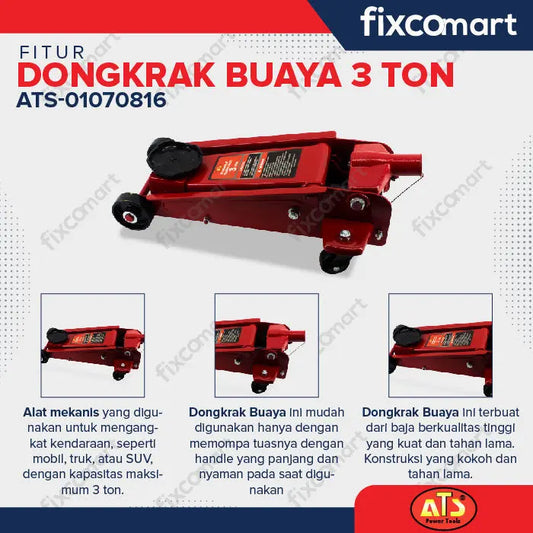 DONGKRAK BUAYA 3 TON ATS FIXCOMART
