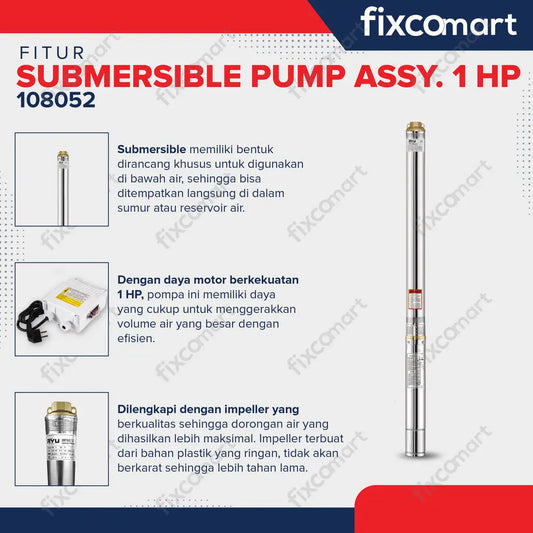 POMPA SATELIT - SUBMERSIBLE PUMP ASSY. 1 HP FIXCOMART