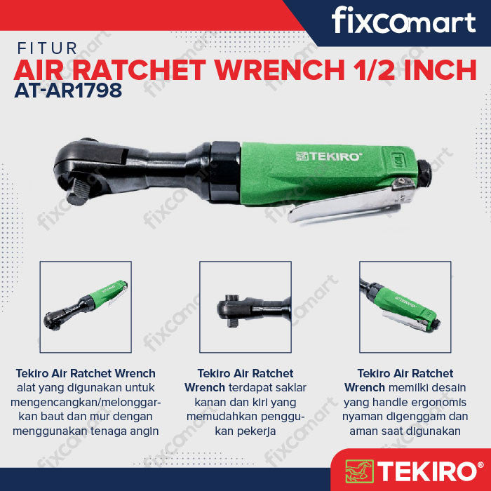 AIR RATCHET WRENCH 1/2" TEKIRO / KUNCI RATCHET TENAGA ANGIN
