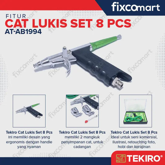 TEKIRO Cat Lukis Set 8 Pcs FIXCOMART