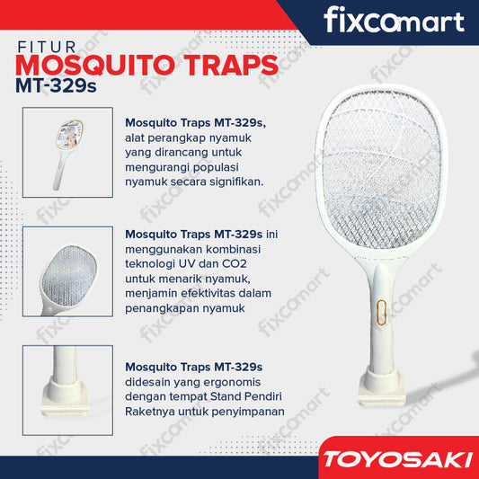 TOYOSAKI RAKET NYAMUK MT-329S - MOSQUITO TRAP