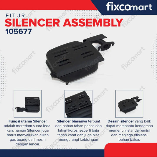 NP - SILENCER ASSY ET950 / KNALPOT FIXCOMART