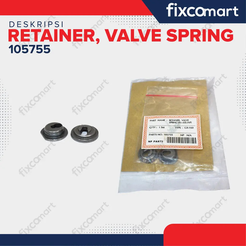 NP - RETAINER VALVE SPRING (IN+EX) GX160 / TOPI KLEP FIXCOMART