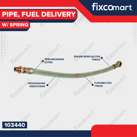 NP - PIPE FUEL DELIVERY WITH SPRING R100 / SELANG SOLAR