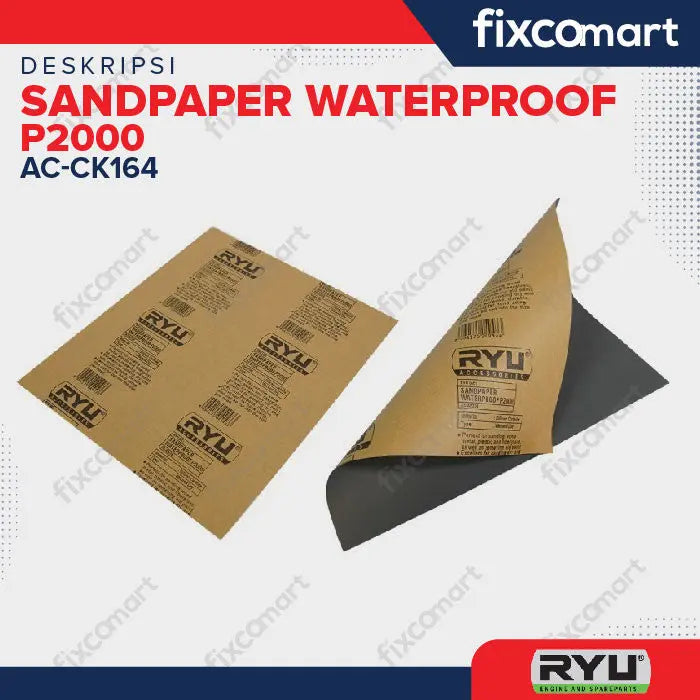 RYU (AC) Sandpaper Waterproof P2000 - Aksesori / Perkakas FIXCOMART