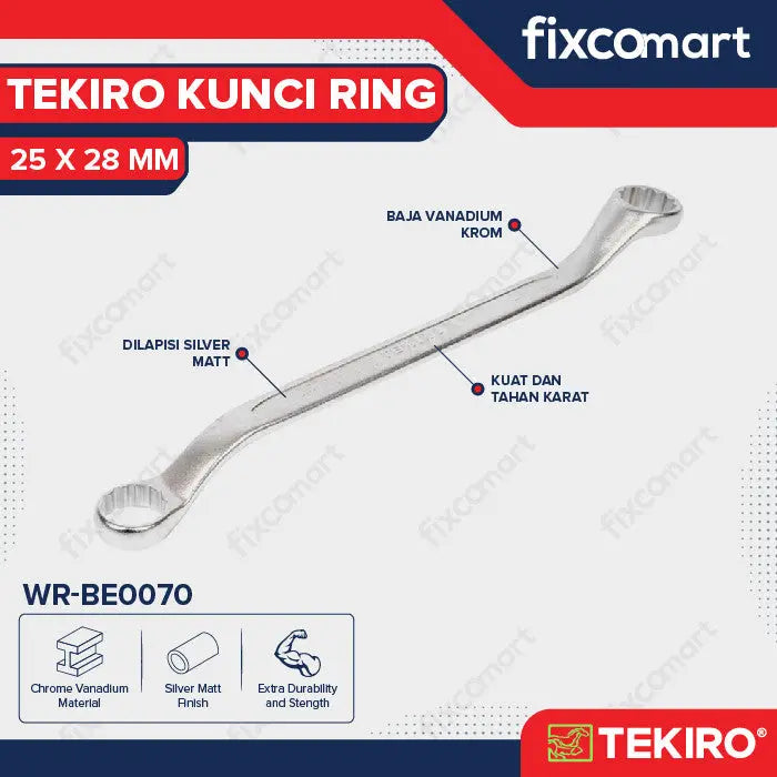 Tekiro Box End Wrench / Tekiro Kunci Ring 17 - 32 MM FIXCOMART