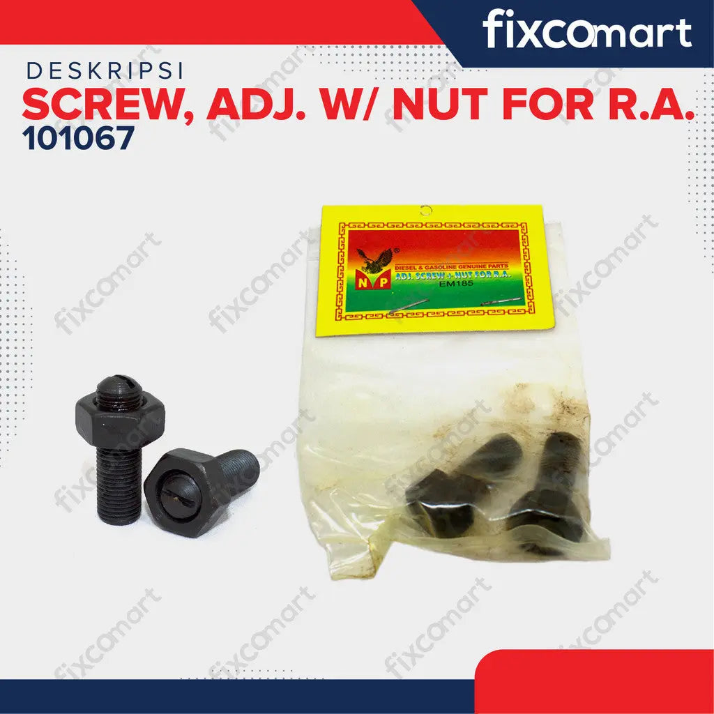 NP - SCREW ADJUSTING WITH NUT FOR ROCKER ARM R100 / BAUT STELAN PLATUK FIXCOMART
