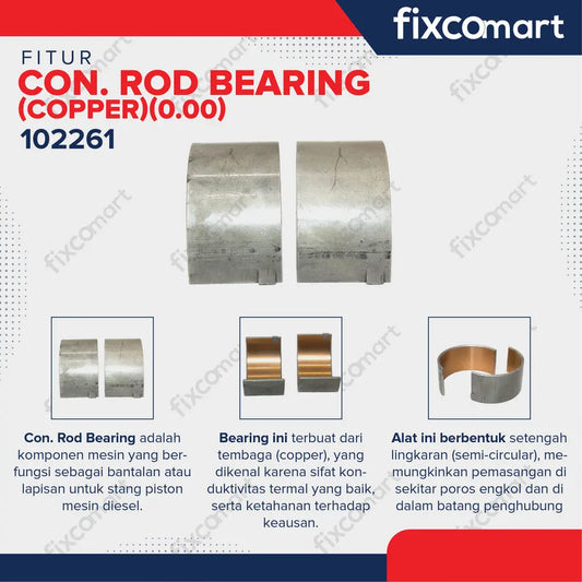 NP - CONNECTING ROD BEARING (COOPER) D180 / CPM / METAL JALAN FIXCOMART