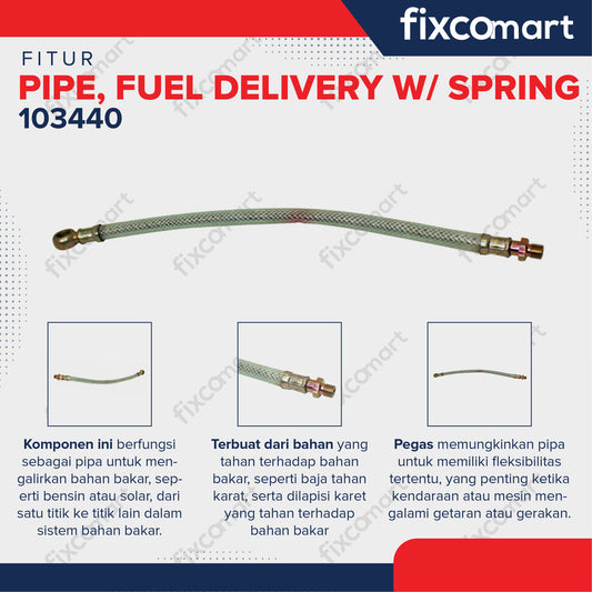 NP - PIPE FUEL DELIVERY WITH SPRING R100 / SELANG SOLAR