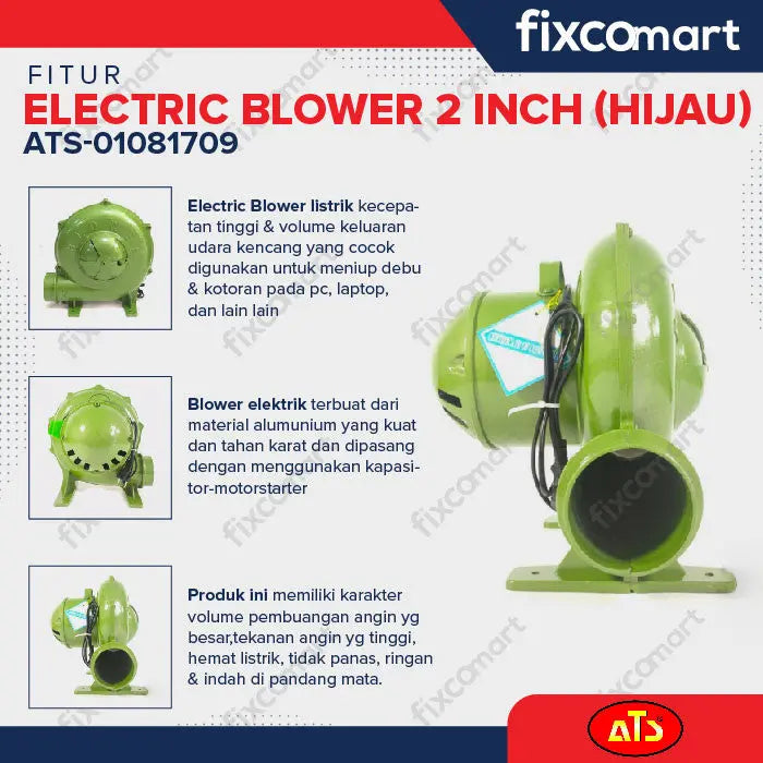 ELECTRIC BLOWER 2" KEONG (HIJAU) - ATS FIXCOMART