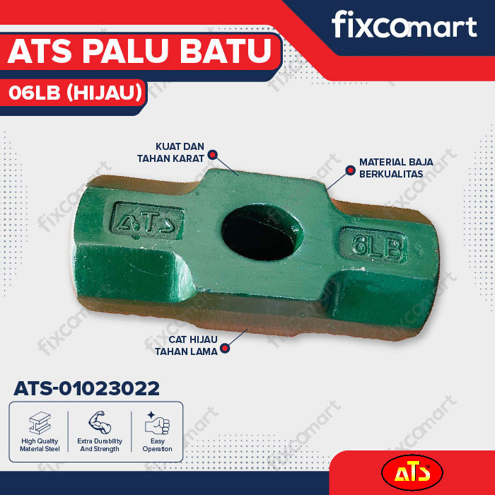 PALU BATU "ATS" 06LB (HIJAU) - ATS TOOLS