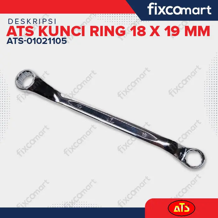 KUNCI RING "ATS" 18X19MM @150PCS FIXCOMART