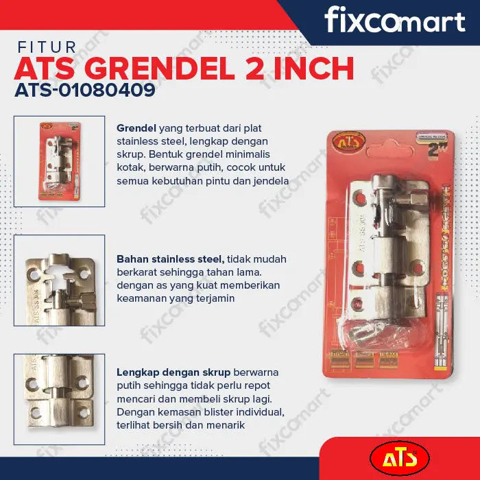 GRENDEL S.S304 "ATS" 2" 480P (PUTIH) FIXCOMART