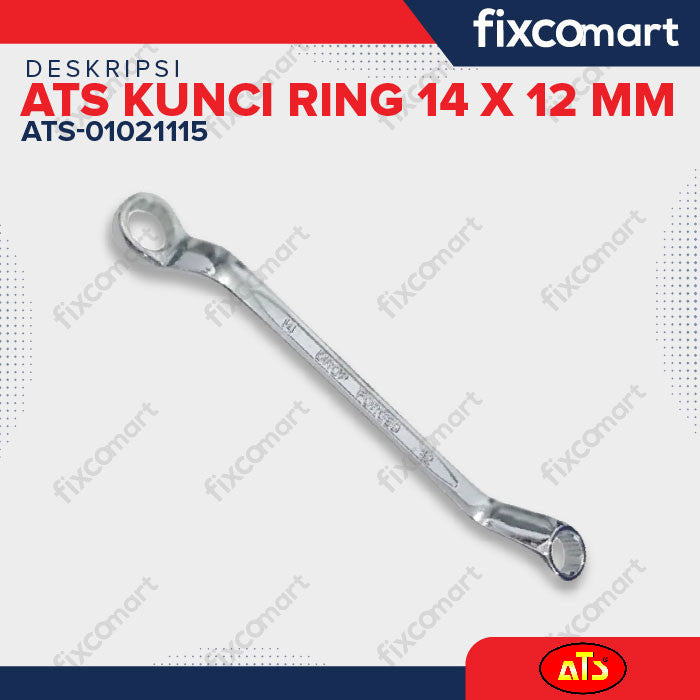 KUNCI RING "ATS" 12X14MM - ATS Kunci Ring