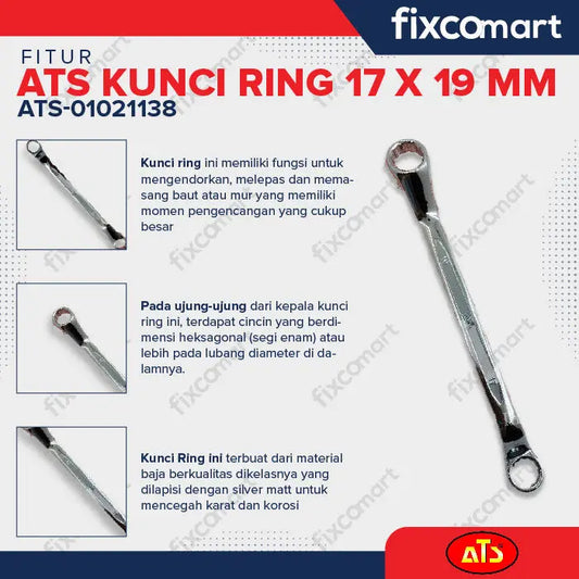 KUNCI RING "ATS" 17X19MM - ATS Hardware FIXCOMART