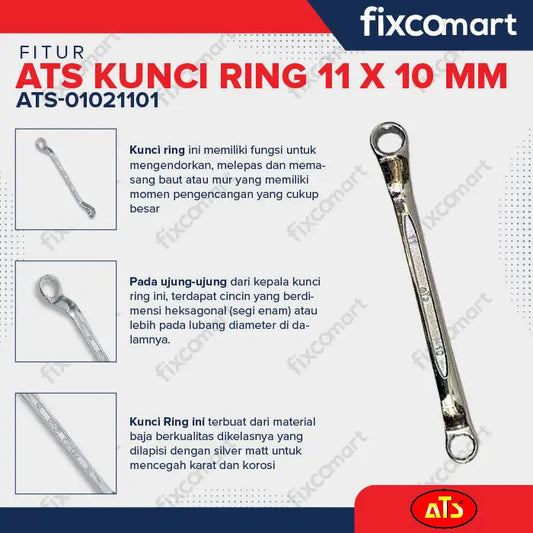 KUNCI RING "ATS" 10X11MM - ATS Hardware FIXCOMART