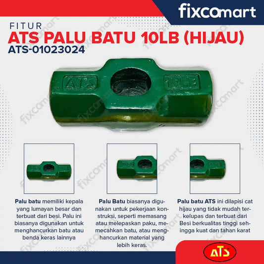 ATS Batu Palu 10LB - Tanpa gagang FIXCOMART