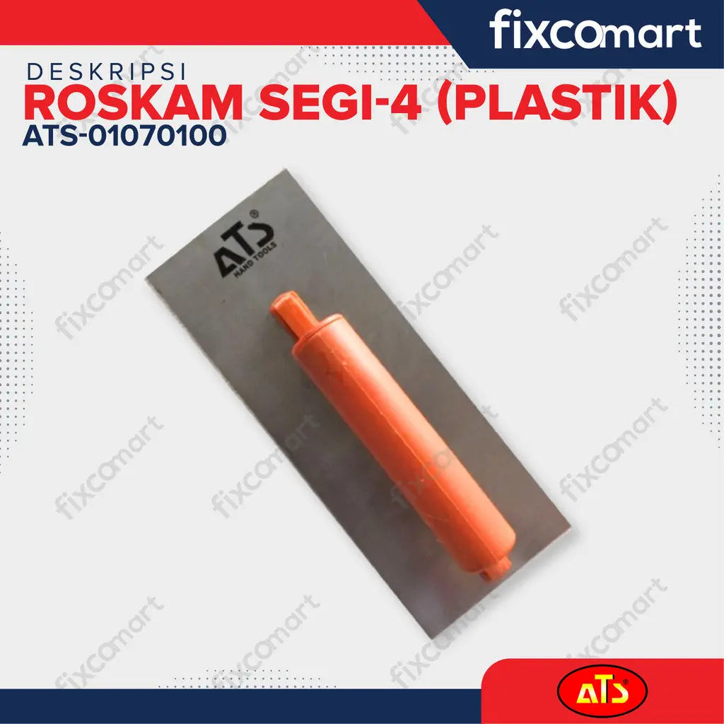 ATS ROSKAM SEGI-4 Gagang Plastik - 10"X4"X0.7MM FIXCOMART