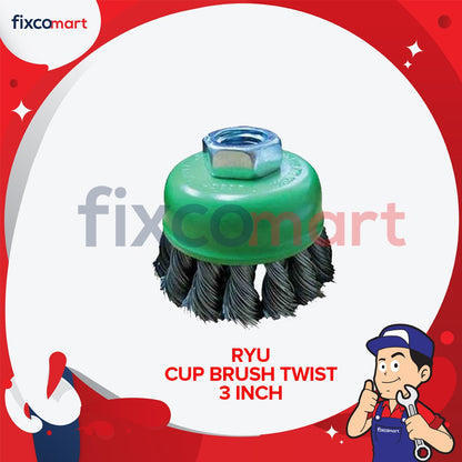 RYU Sikat Kawat Mangkok | Sikat kawat | Gerinda Cup Brush | Sikat Gerinda Mangkok