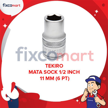 TEKIRO Socket / Mata Sock 1/2 Inch DR 6PT / 6 PT 8 - 19 MM - 9 MM 6PT