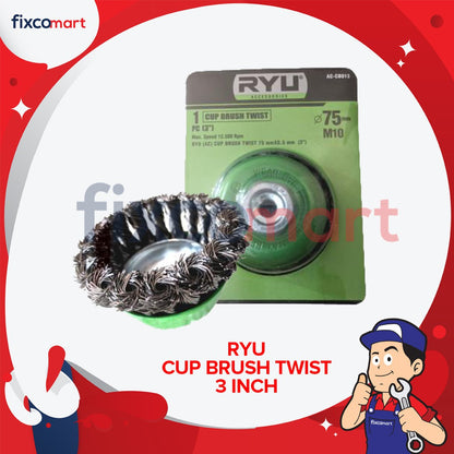 RYU Sikat Kawat Mangkok | Sikat kawat | Gerinda Cup Brush | Sikat Gerinda Mangkok