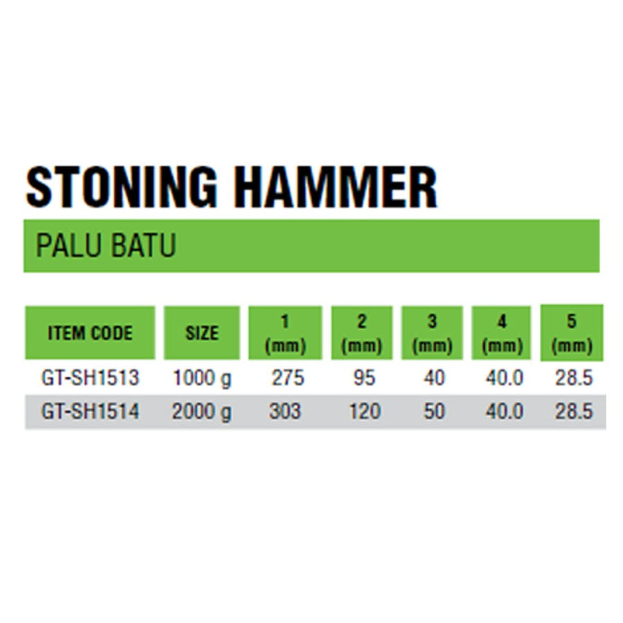 Tekiro Palu Batu 1000G / Tekiro Stonning Hammer