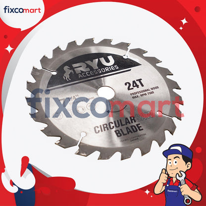 RYU Circular Saw Blade / Mata Mesin Gergaji Circular / Gergaji Potong 24 / 40 TEETH / MATA